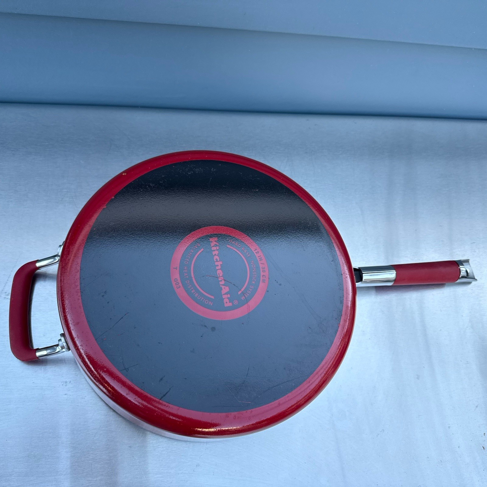 KitchenAid Hard Base Saute Pan 12” Balanced Heat Distribution T Q03 READ*