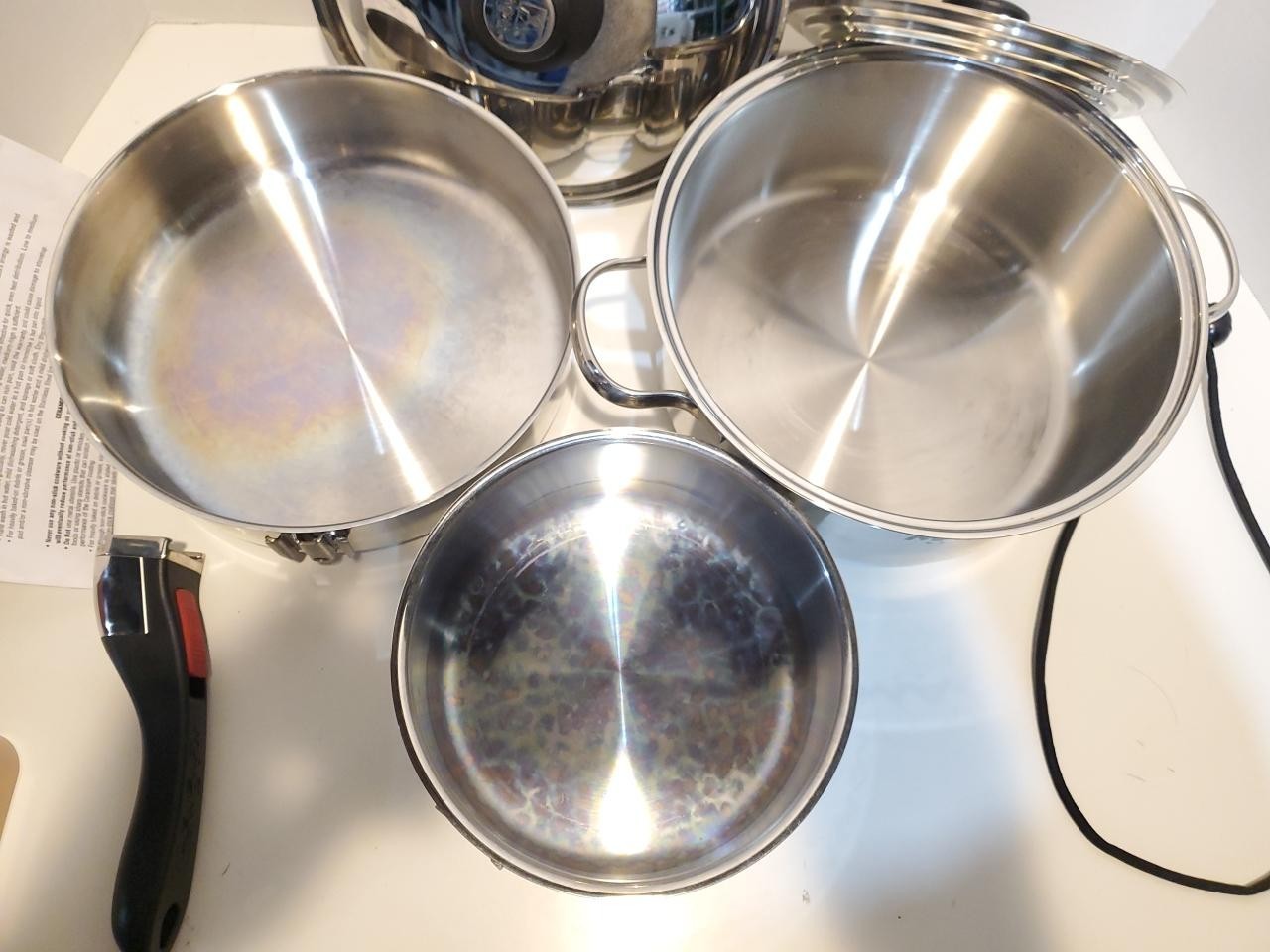 Magma 7 Pc Nesting Stainless Steel Induction Cookware Set A10-362-IND Marine Edn