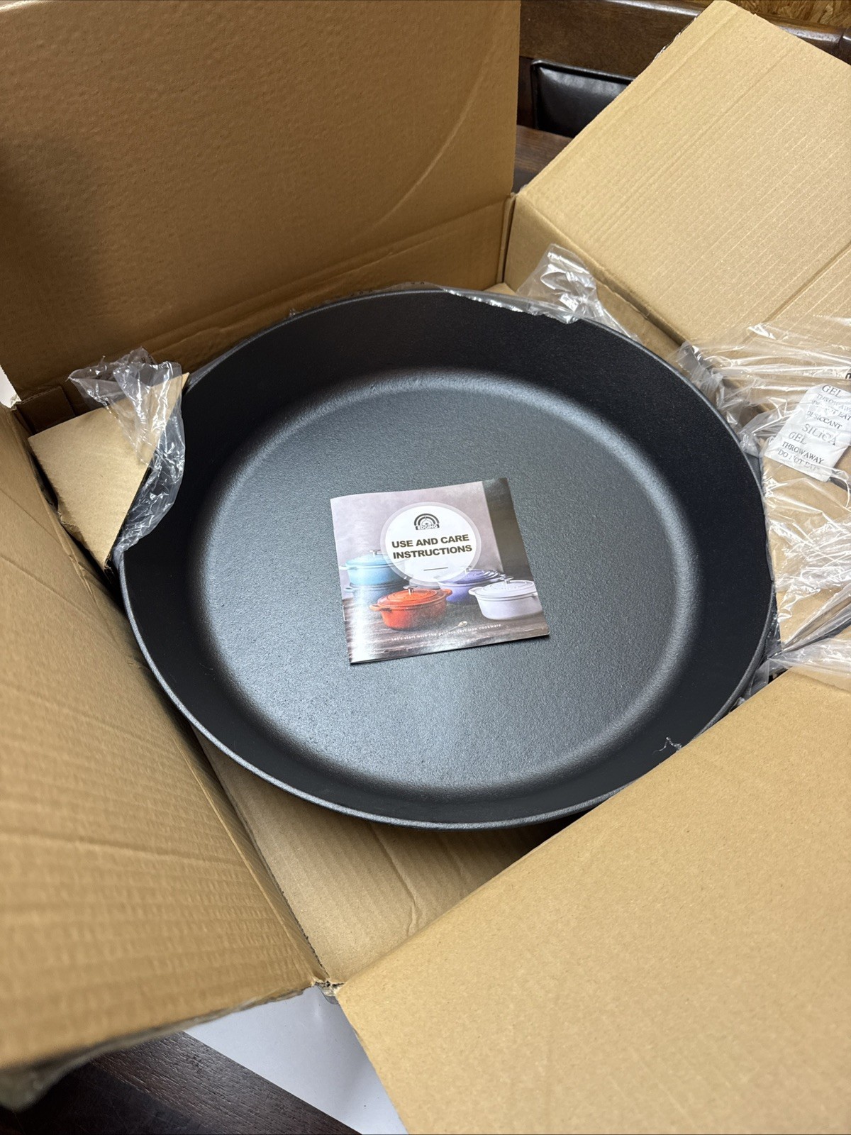 Pre-Seasoned Large Cast Iron Skillet 17 Inch, Dual Handle Outdoor Camping Frying