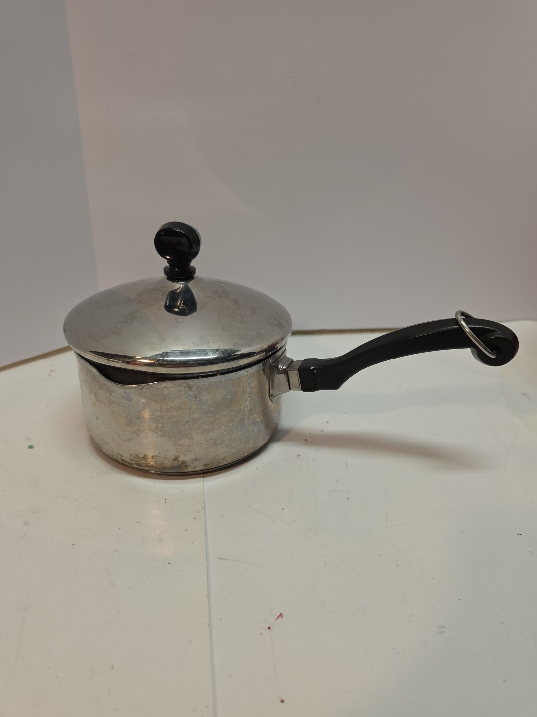 Vintage Farberware Aluminum Clad Stainless Steel 1 Qt Sauce Pan with Lid USA