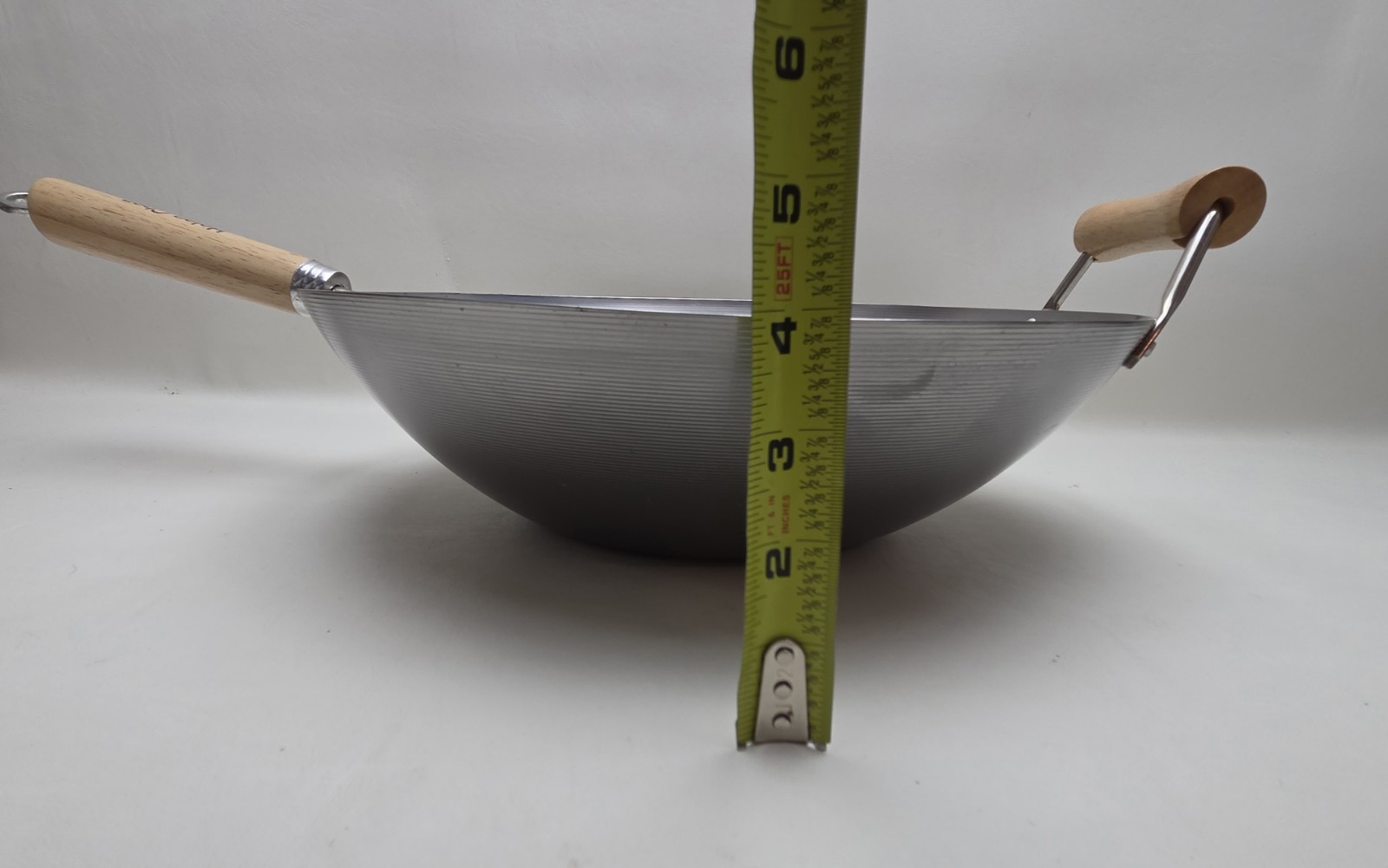 Helen Chen Wok Flat Bottom Carbon Steel Asian Kitchen With Lid 14″