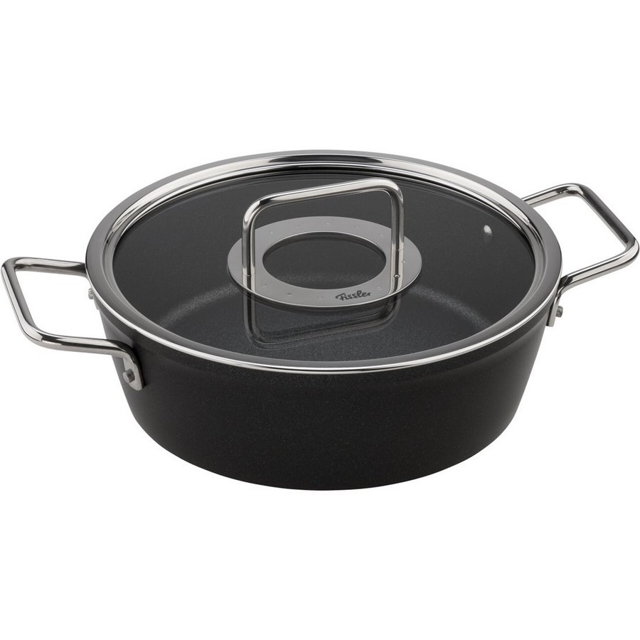 Fissler Adamant – 28 cm saucepan with glass lid