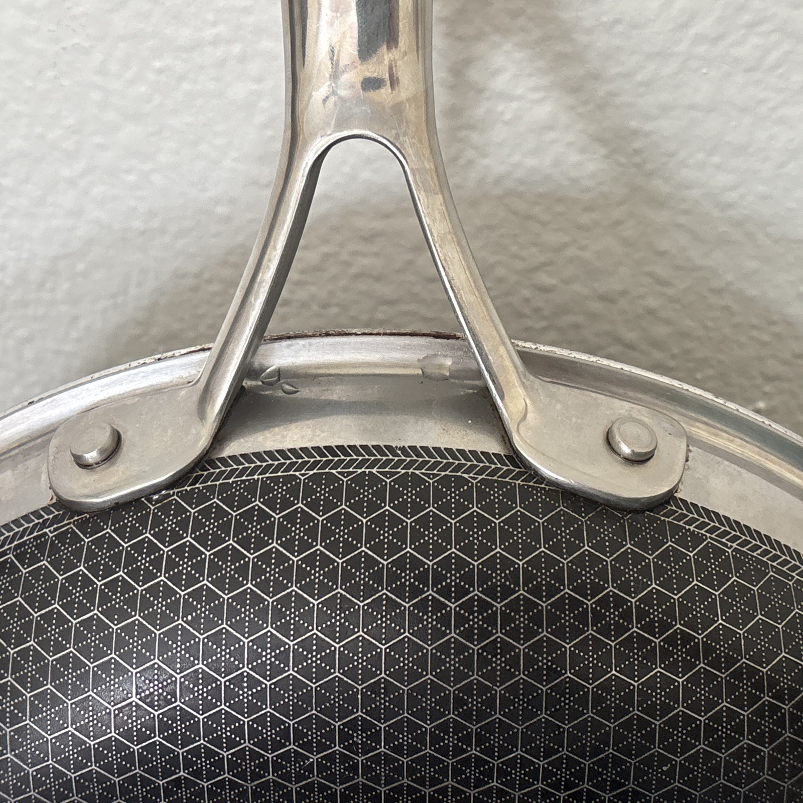 HEXCLAD 10″ Frying Pan Hybrid Stainless Steel Non-Stick Fry Pan ONLY NO Lid
