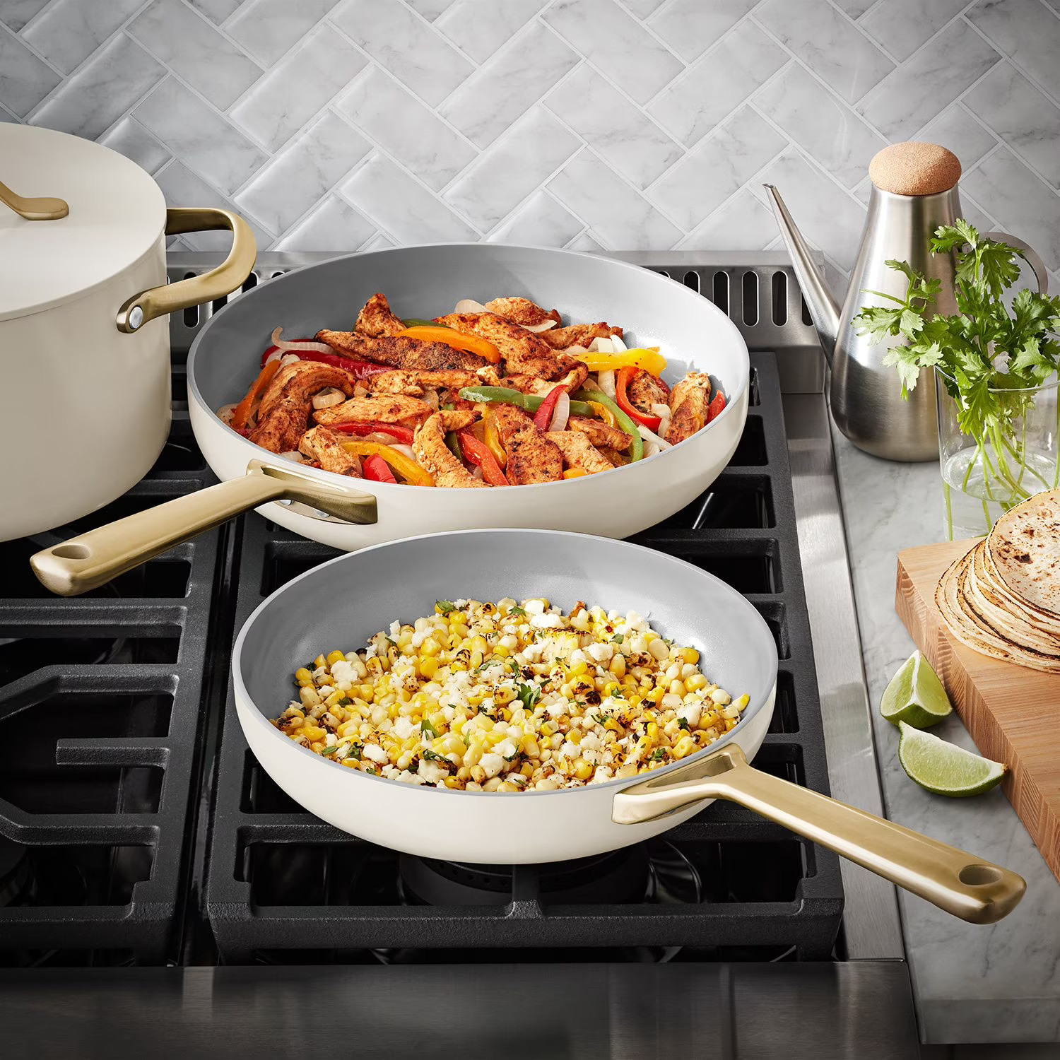 Member’s Mark 11-Piece Modern Ceramic Cookware Set – Cream