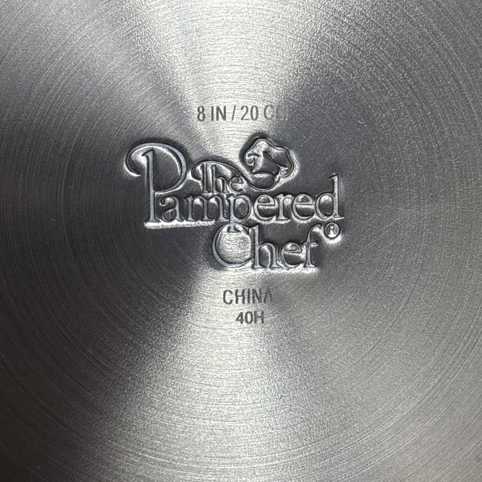 Pampered Chef 8 inch Stainless Steel 42H Skillet Frying Pan Sauté Omelet