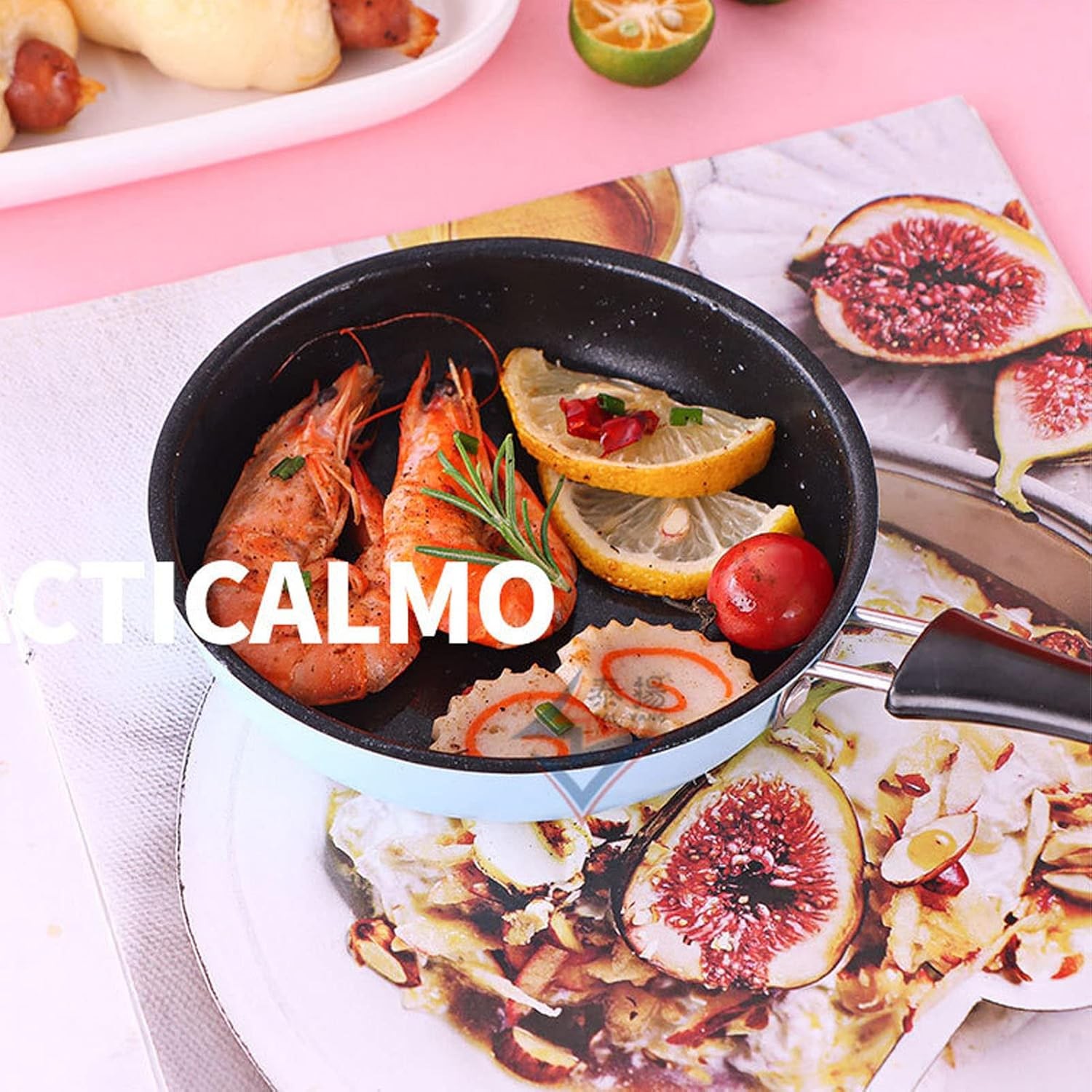 4.7 Inch Mini Frying Pan with Long Handle, Small Non Stick Egg Pan for