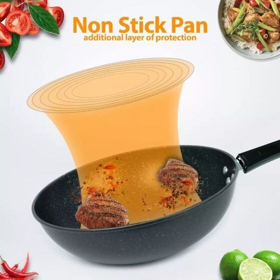 Nonstick Wok Pans Deep Frying Pan Cooking Wok Pan