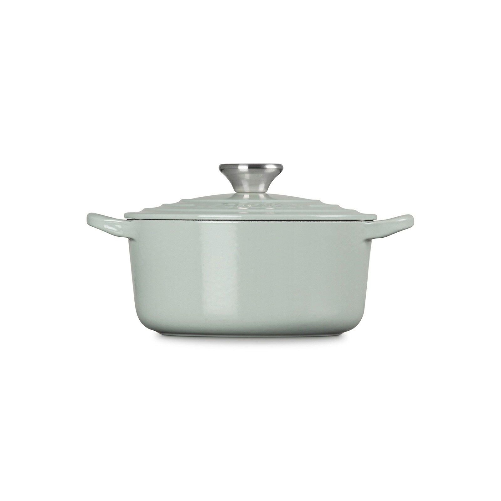 Le Creuset Cocotte Ronde 18cm Pistache Cast Iron Enamel Dutch Oven Silver Knob