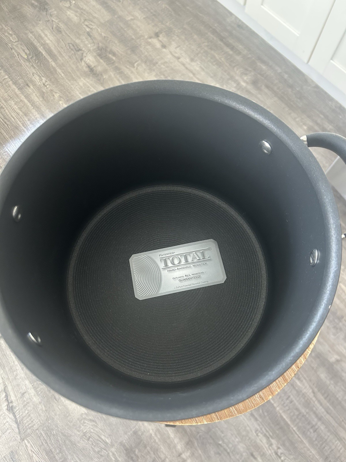Circulon Elite Hard-Anodized Non Stick 8qt/7.6L Stock Pan Pot With Glass Lid New
