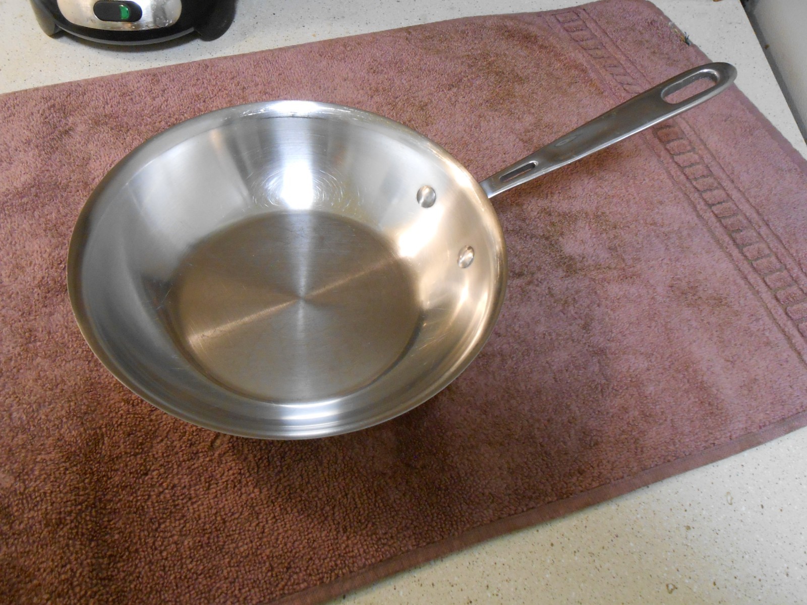 EMERIL 8″ Chefs Skillet Stainless/Copper VERY CLEAN & SHINY