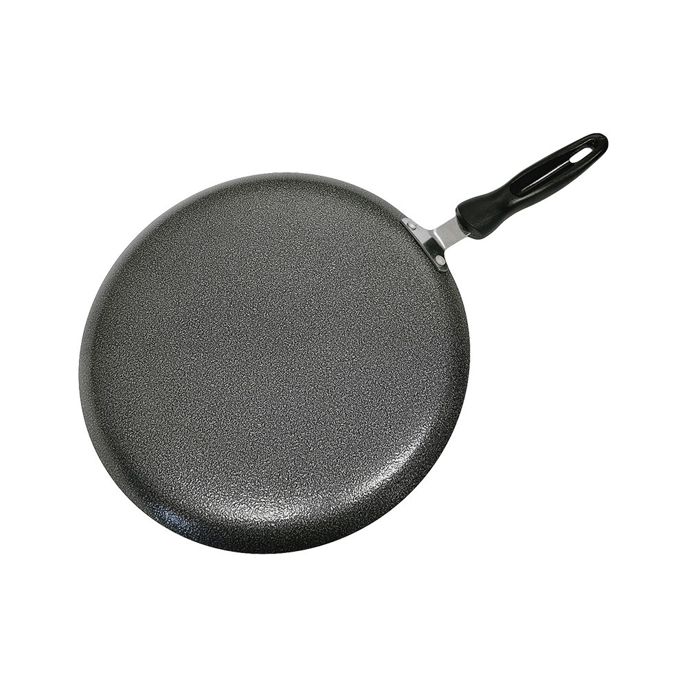 11″ Non-Stick Coating Round Griddle Pan Flat Grill With 6-3/4″ Long Handle