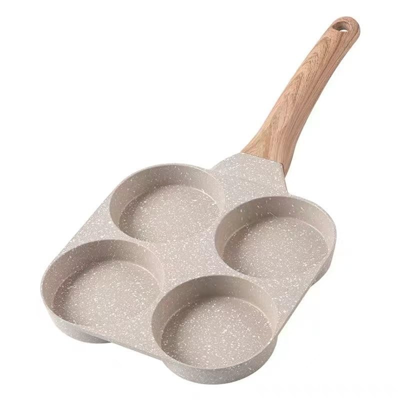 1 PC 4Cup Nonstick Granite Skillet Egg Omelette Pancake Frying Pan Tool