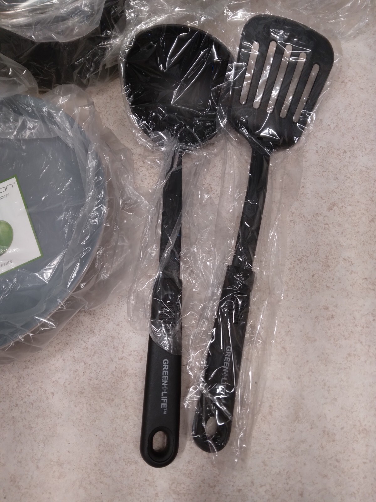 New 10pc Set Green Pan Elite Thermolon Frying Pan Pots Beautiful Stainless