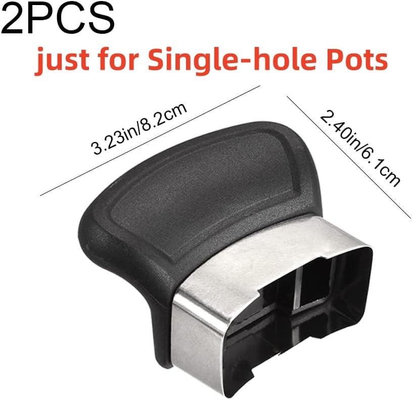 Pot Handles Replacement for Pots and Pans, Side Handle with Screw 2Pcs | Heat