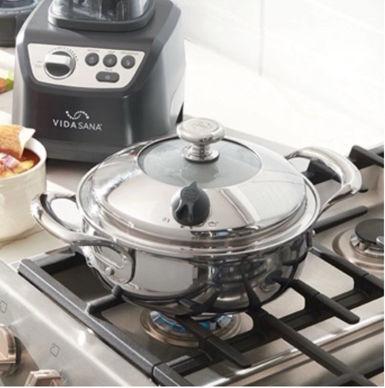 Princess House – Vida Sana 5-Ply Stainless Steel 2.5 Qt Casserole (5561)