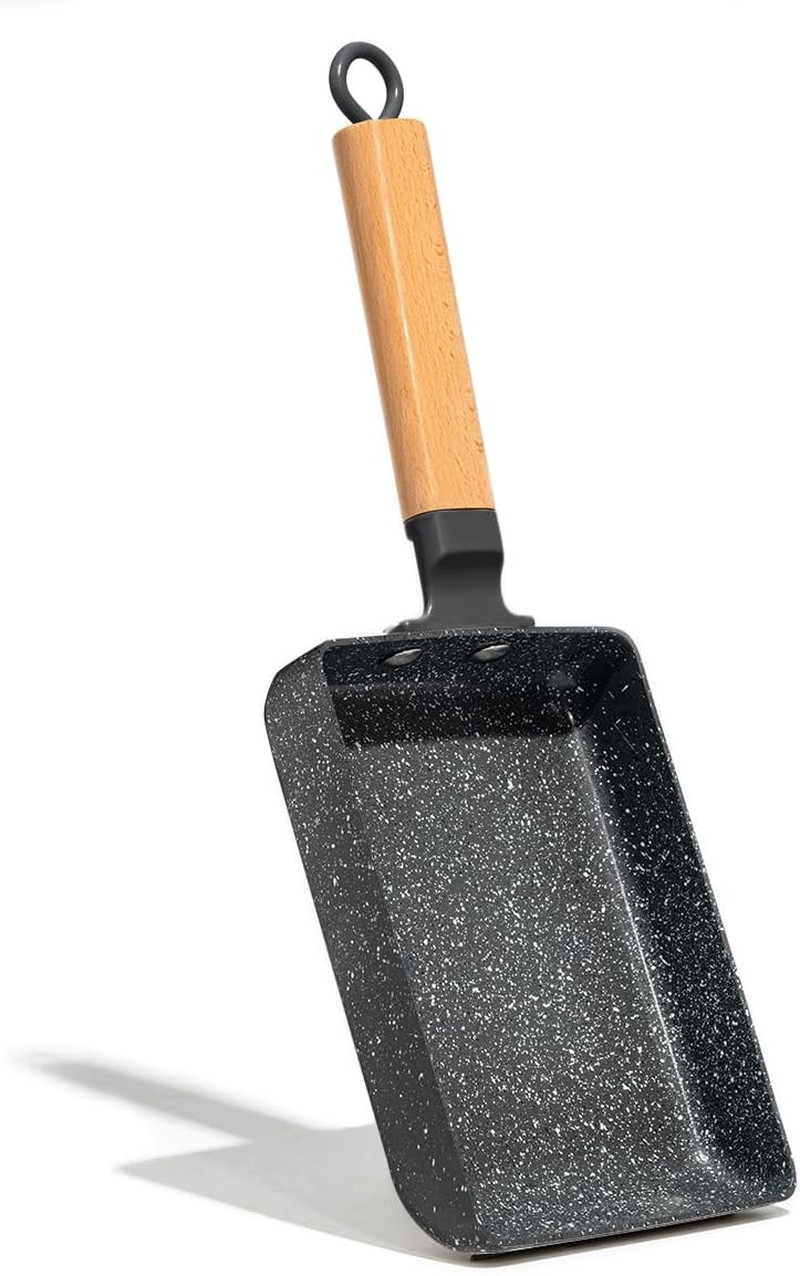 Ceramic Coating Square Japanese Tamagoyaki Omelette Small Skillet, Non-stick Rec