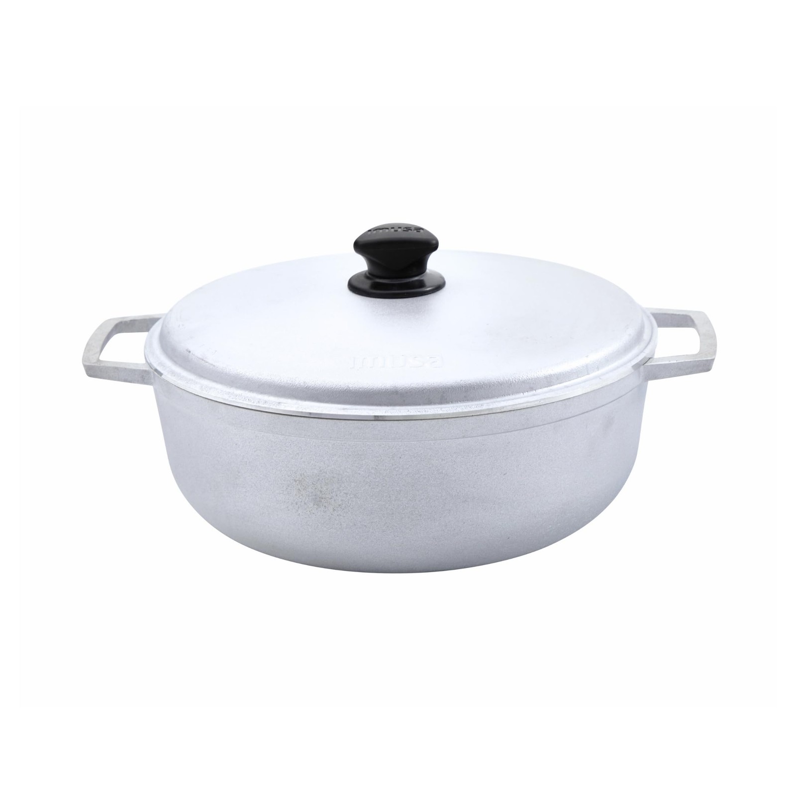 IMUSA 7.5 Quart Traditional Natural Made in Colombia Caldero qt, Silver