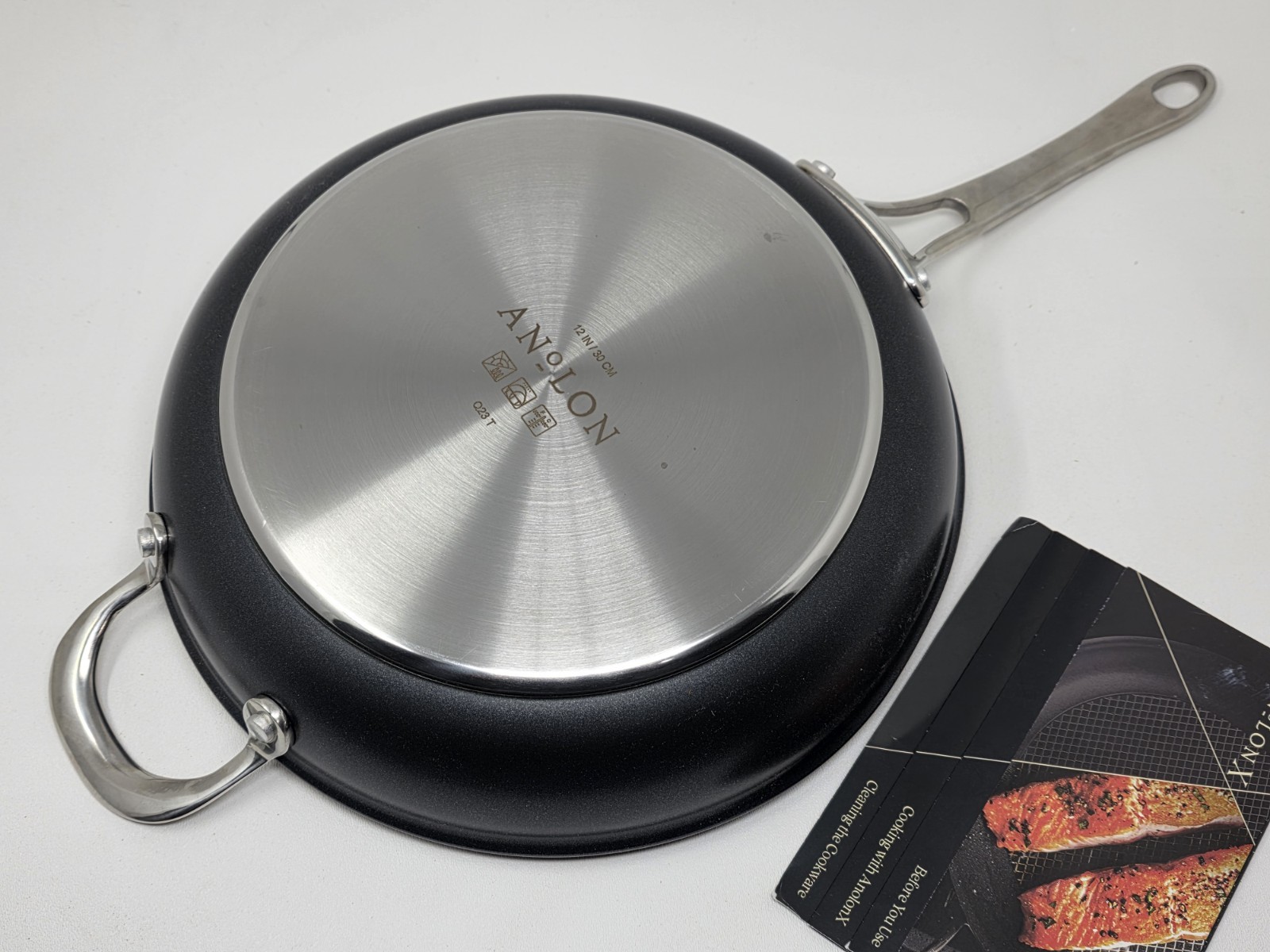 Anolon X Hybrid Nonstick Frying Pan with Helper Handle, 12″ Exclusive SearchTech