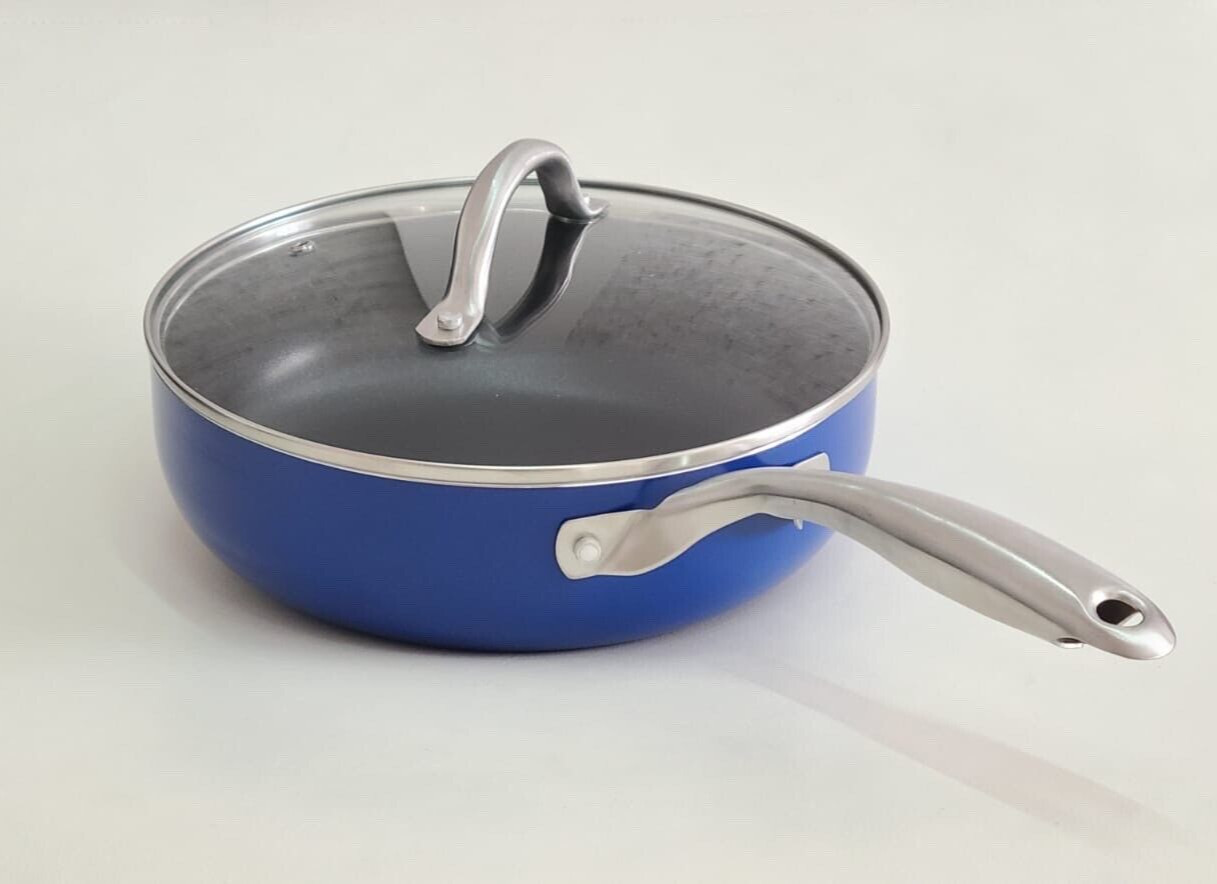 Sedona Kitchen 10 Piece Nonstick Cookware Set Navy