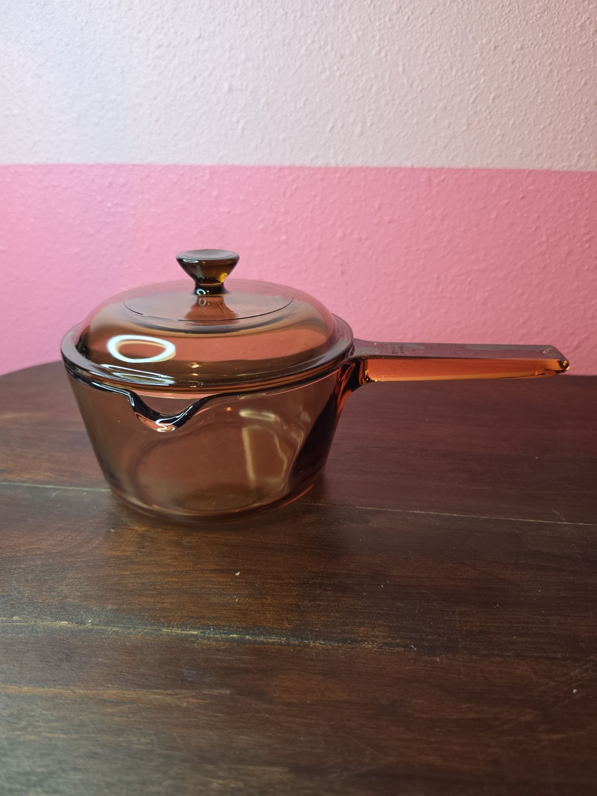 Corning Ware Vision Glass Cookware 1 L Sauce Pan with Pour Spout & Lid