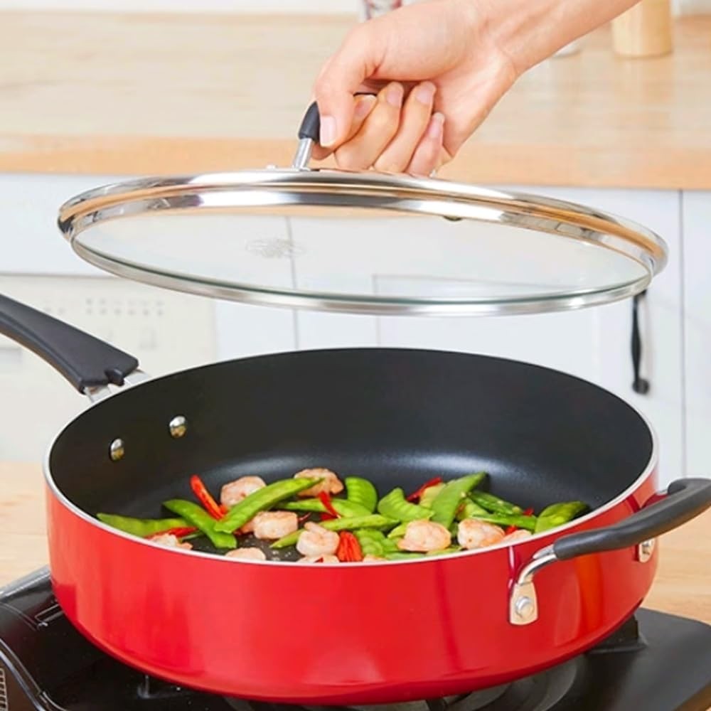 8 Inch Tempered Glass Lid for Lodge 8 Cast Iron Skillets 2QT Dutch Ovens -St…