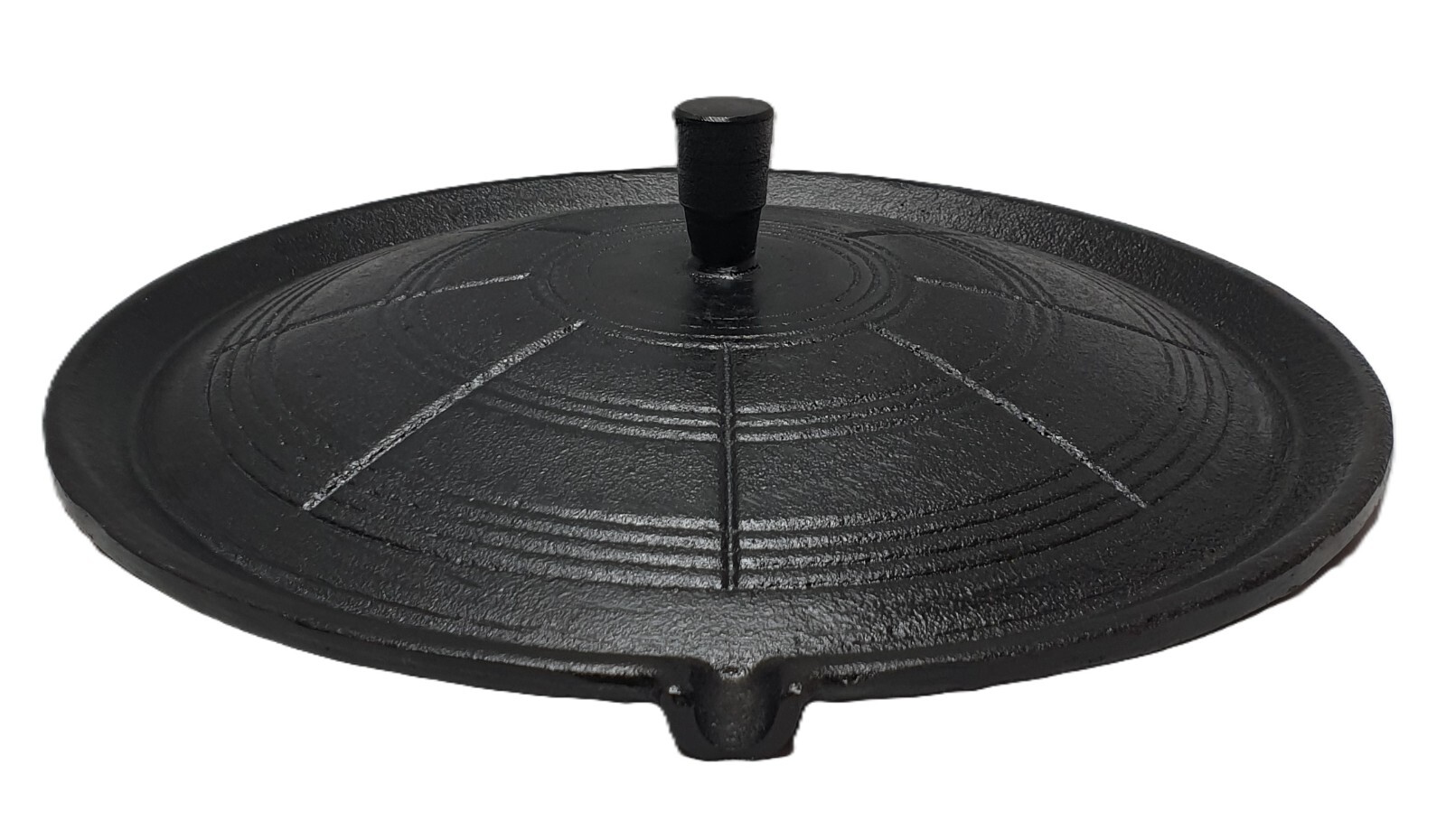 Korean Traditional Cast Iron Korean BBQ Grill Pan, Caldron lid Shape, 솥뚜껑 삼겹살 구이