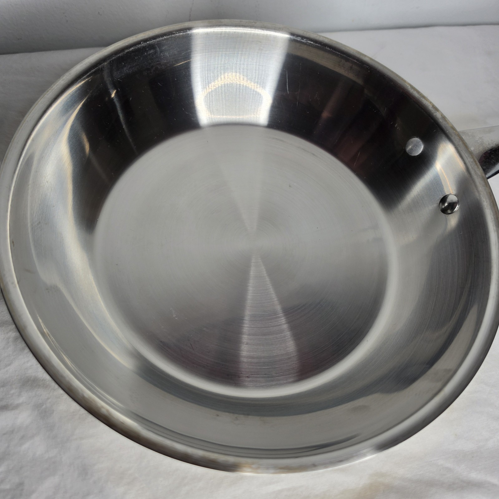 Cooks Club Stainless Steel Cookware Gold Sides Frying Pans Vintage Quality
