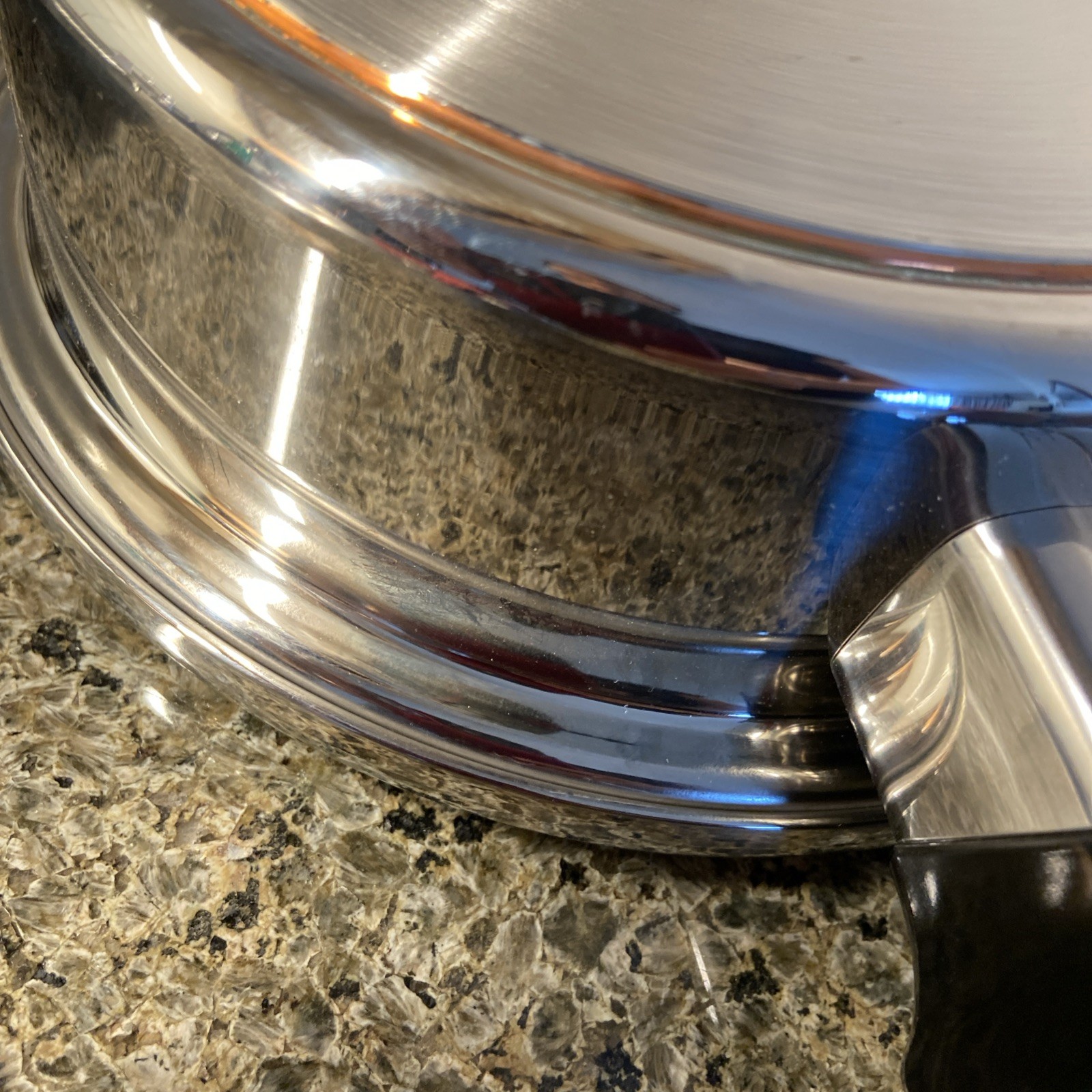 Royal Prestige 7 Ply SS Titanium Silver Alloy Copper 1 Qt Sauce Pan 7.5” W/ Lid