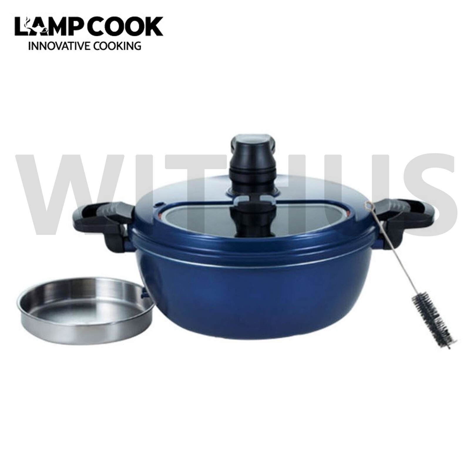 LAMP COOK HS-0010 Automatic Rotating Cooking Pot Camping Oven Korean BBQ Grill_