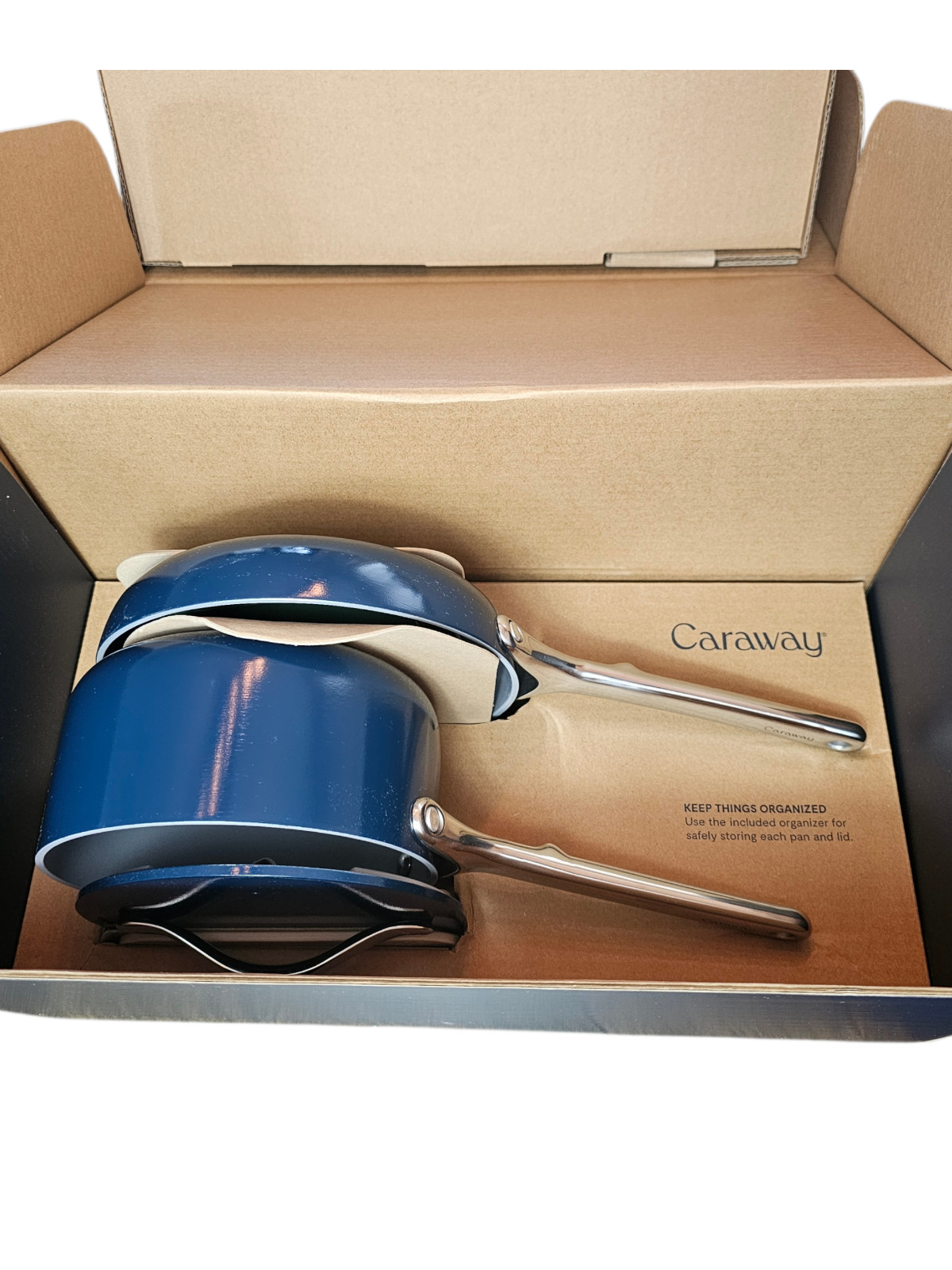 Caraway Home Non-Stick Cookware Set – Blue