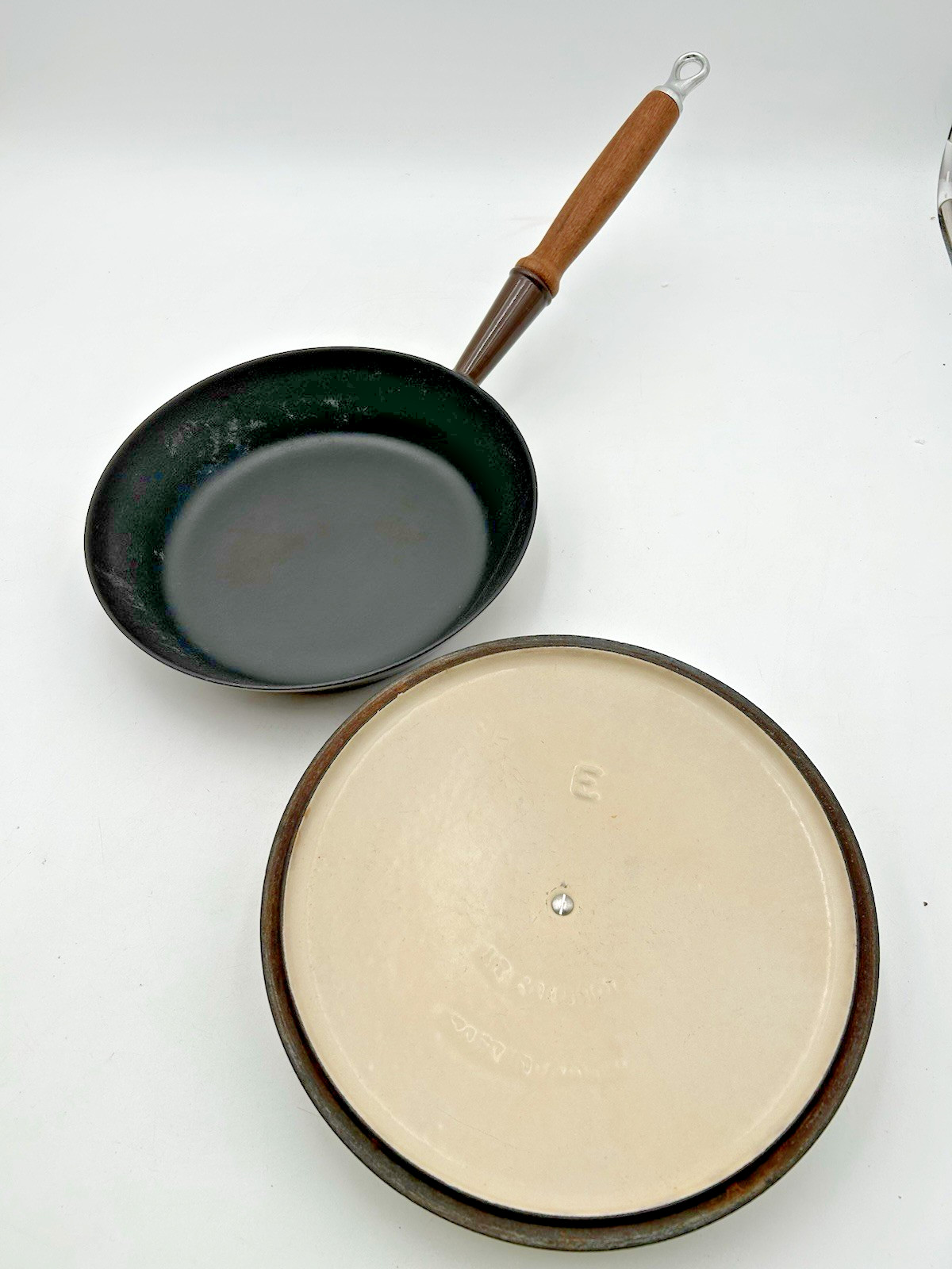 VTG ’60’s Le Creuset Brown Enameled Cast Iron 9pc Set B,24,8,18,14,16 & 4 Lids