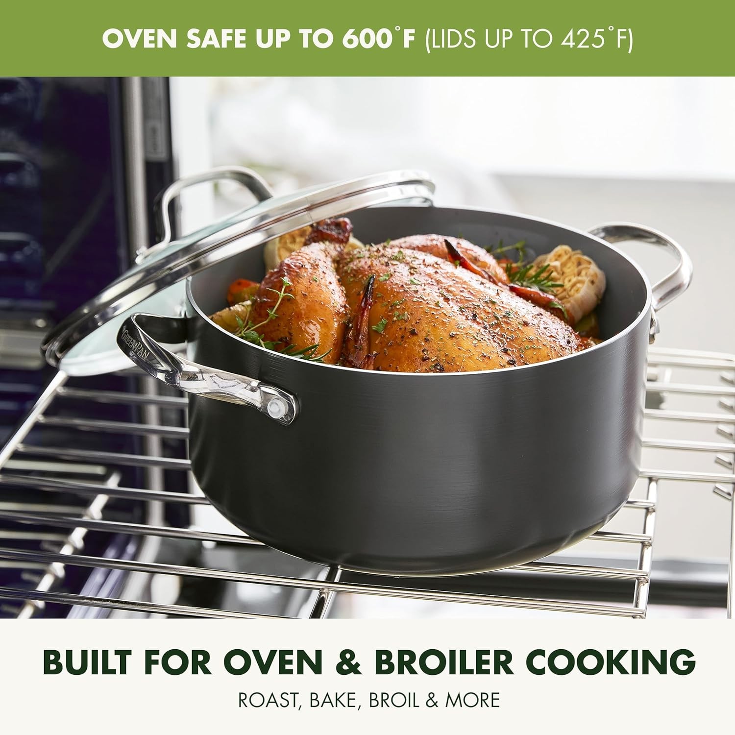 GreenPan Valencia Pro Ceramic Nonstick 22 Piece Cookware Set, Hard Anodized PFAS