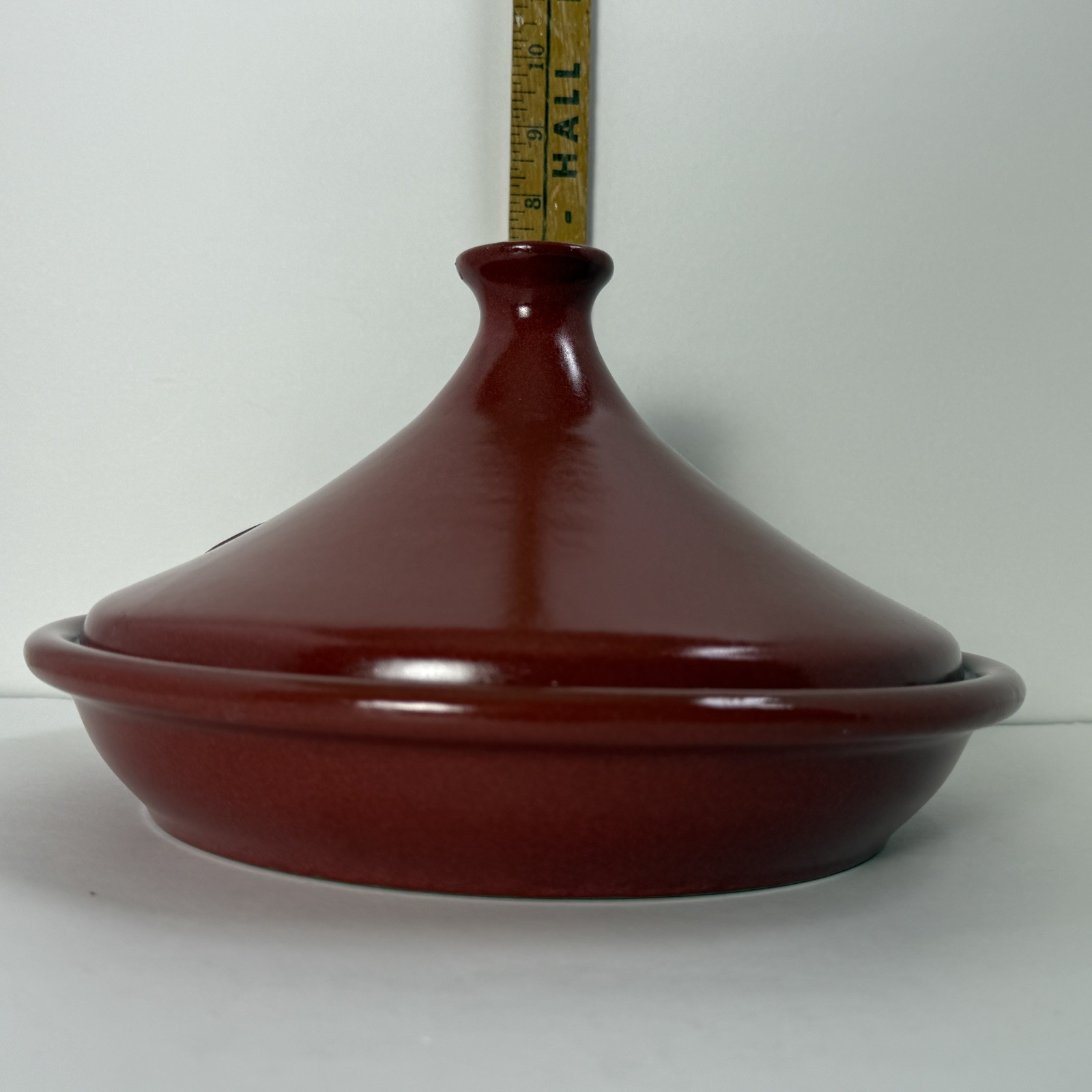New Tagine Burgundy Emile Henry Made in France Flame Ceramic 10” FREE SHIP