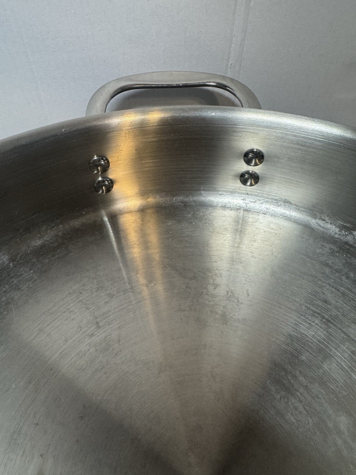 Calphalon 5 Qt Saute Pan 12″ Stainless Steel #5005 Helper Handle 2.5 “ Deep