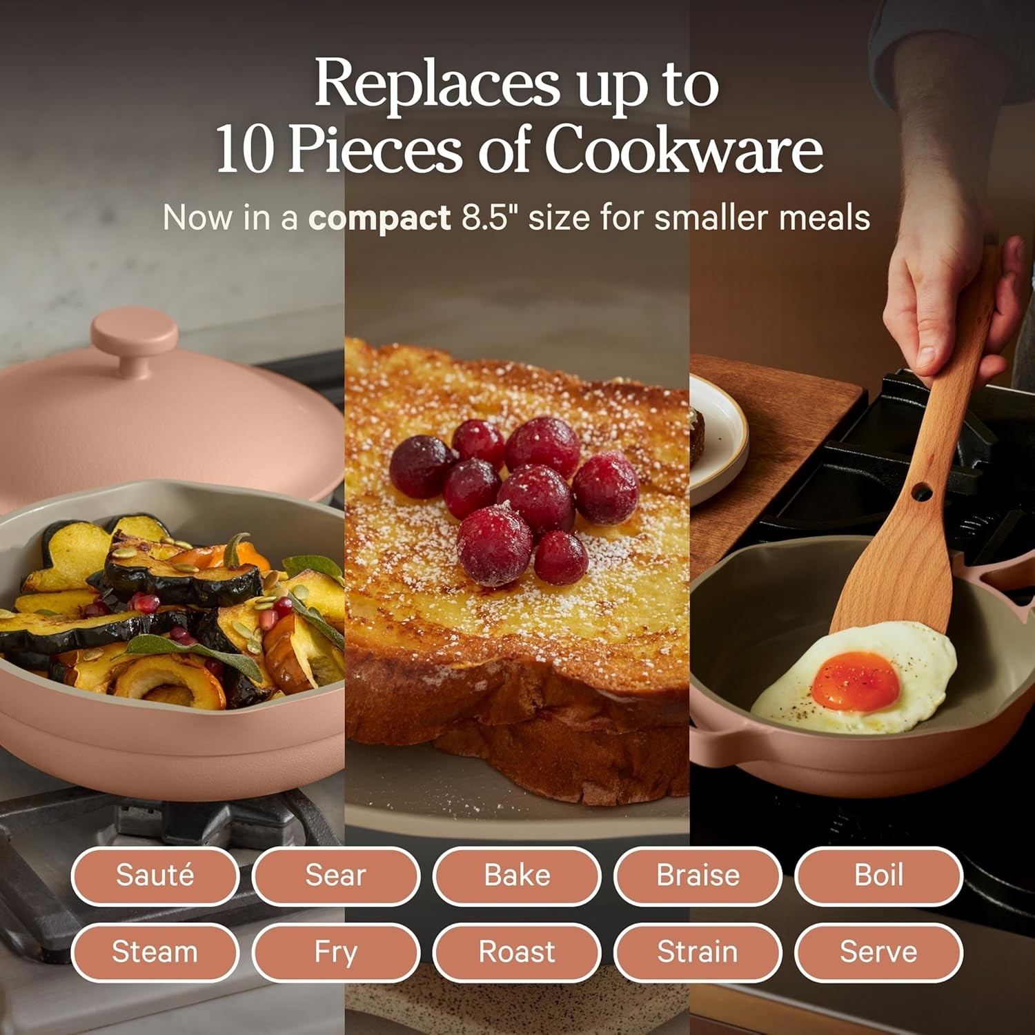 Our Place 8.5″ Ceramic Nonstick Mini Always Pan Spice 1.2 QT READ