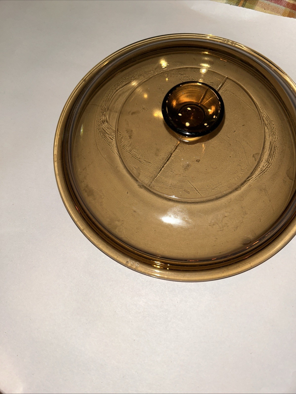 CORNING VISIONS AMBER 1 QUART 1 LITER SAUCEPAN WITH LID USA