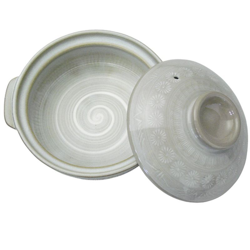 GINPO Made in Japan Mishima Clay Pot 25cm Bankoyaki Donabe 2-3 Person’s Use