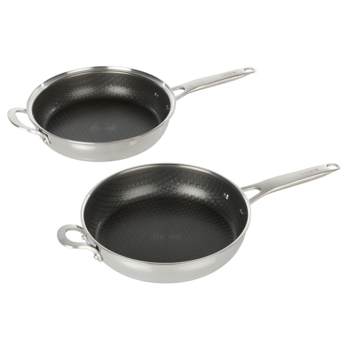 Chef Jet Tila 2-pack Interlocking 10″ Hybrid Ceramic Nonstick Skillets