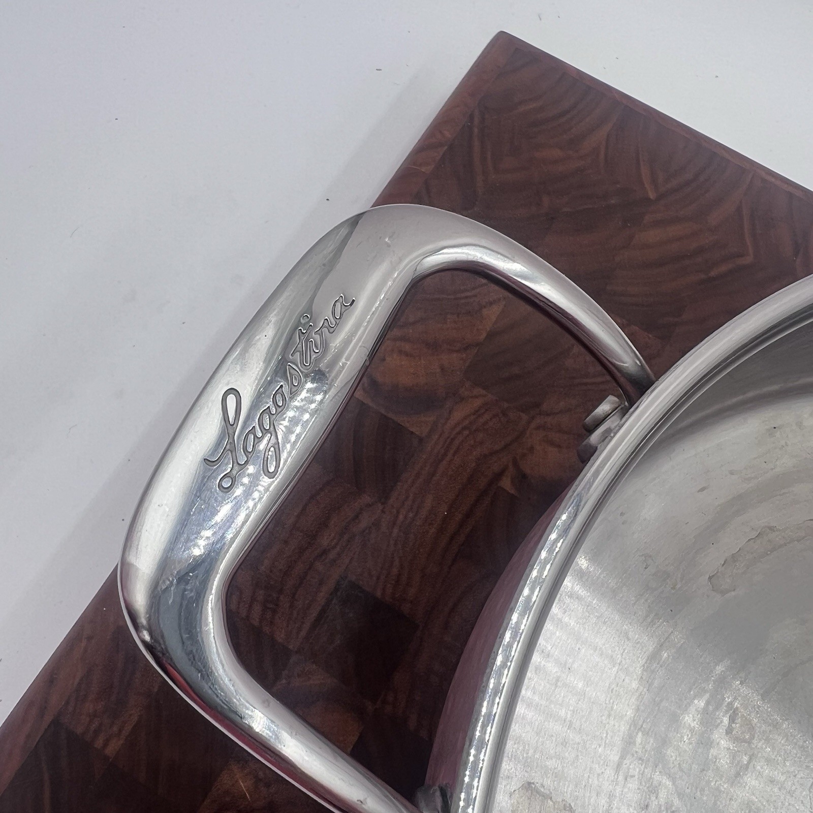 Lagostina 3 Quart Hammered Copper Saucepan Stainless Casserole Cookware