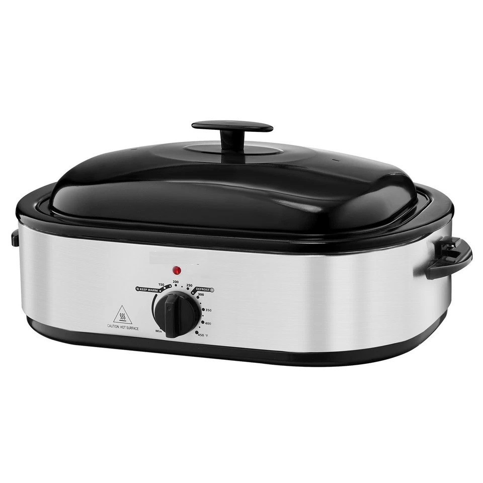 Roaster Oven, 14QT Fast-Cooking Turkey Roaster, 150-450°F Adjustable Temperature