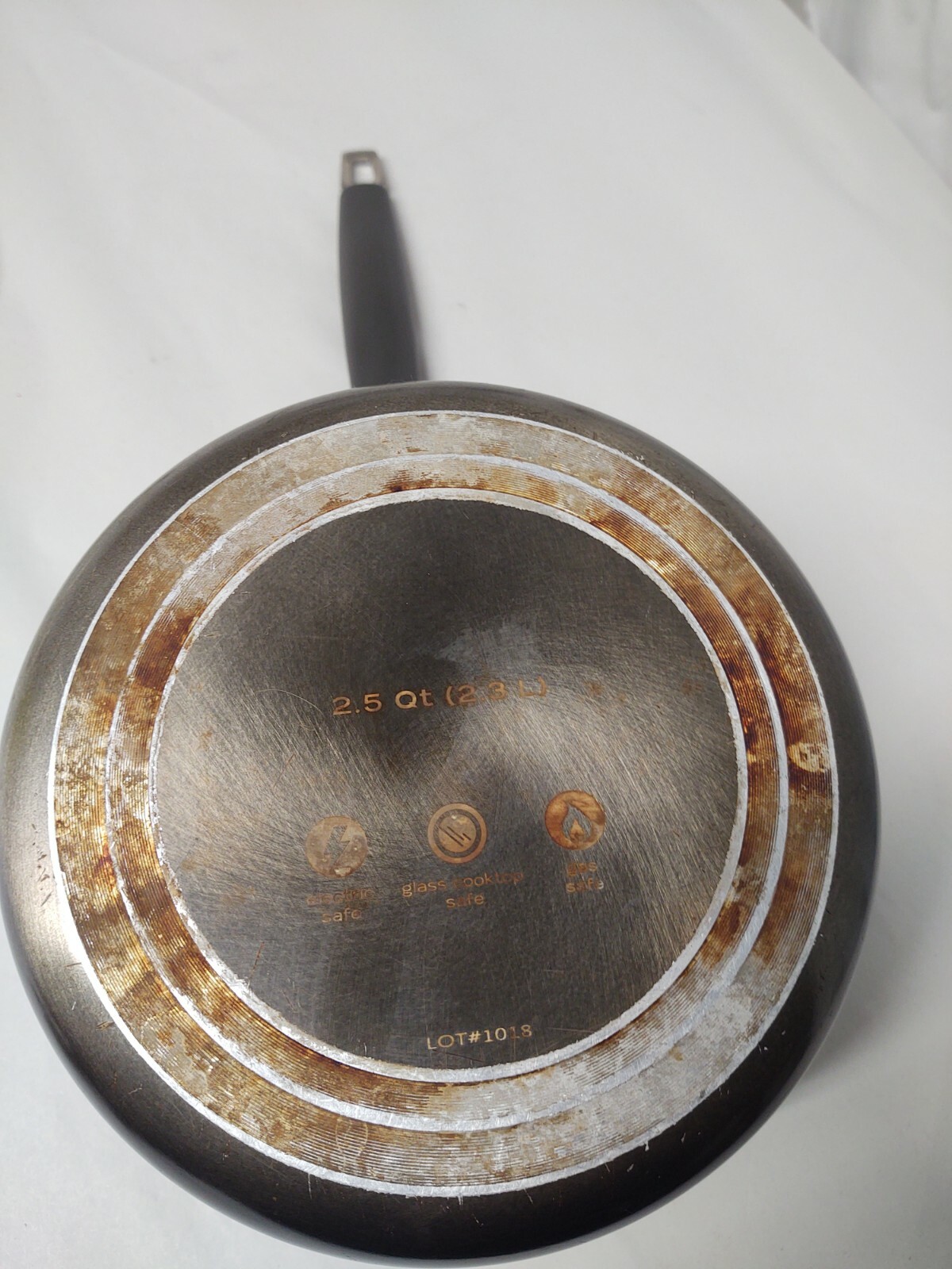 Food Network 2.5 qt. 2.3 L Covered Skillet 7.5 inches Bronze Cooking Suace pot.