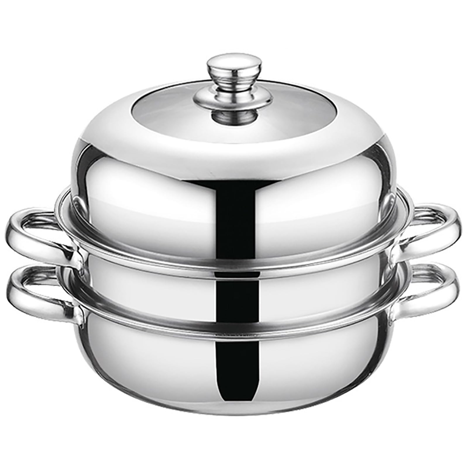 Steamer Pot for Cooking,Stainless Steel Steamer Pot,11 inch Steam Pots with L…