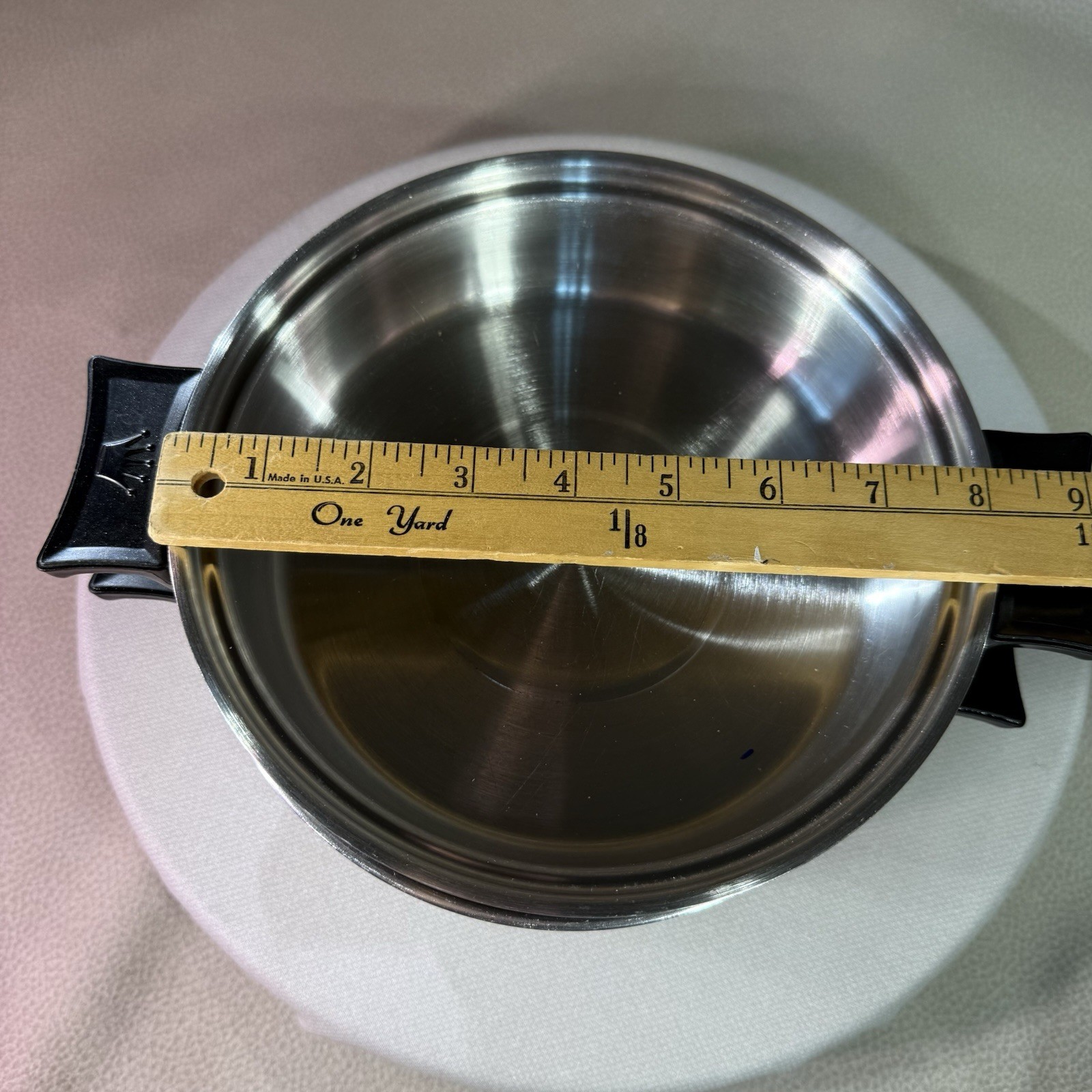 Vtg Kitchen Queen Double Boiler 8” Pots 1qt & 2qt With Lid READ