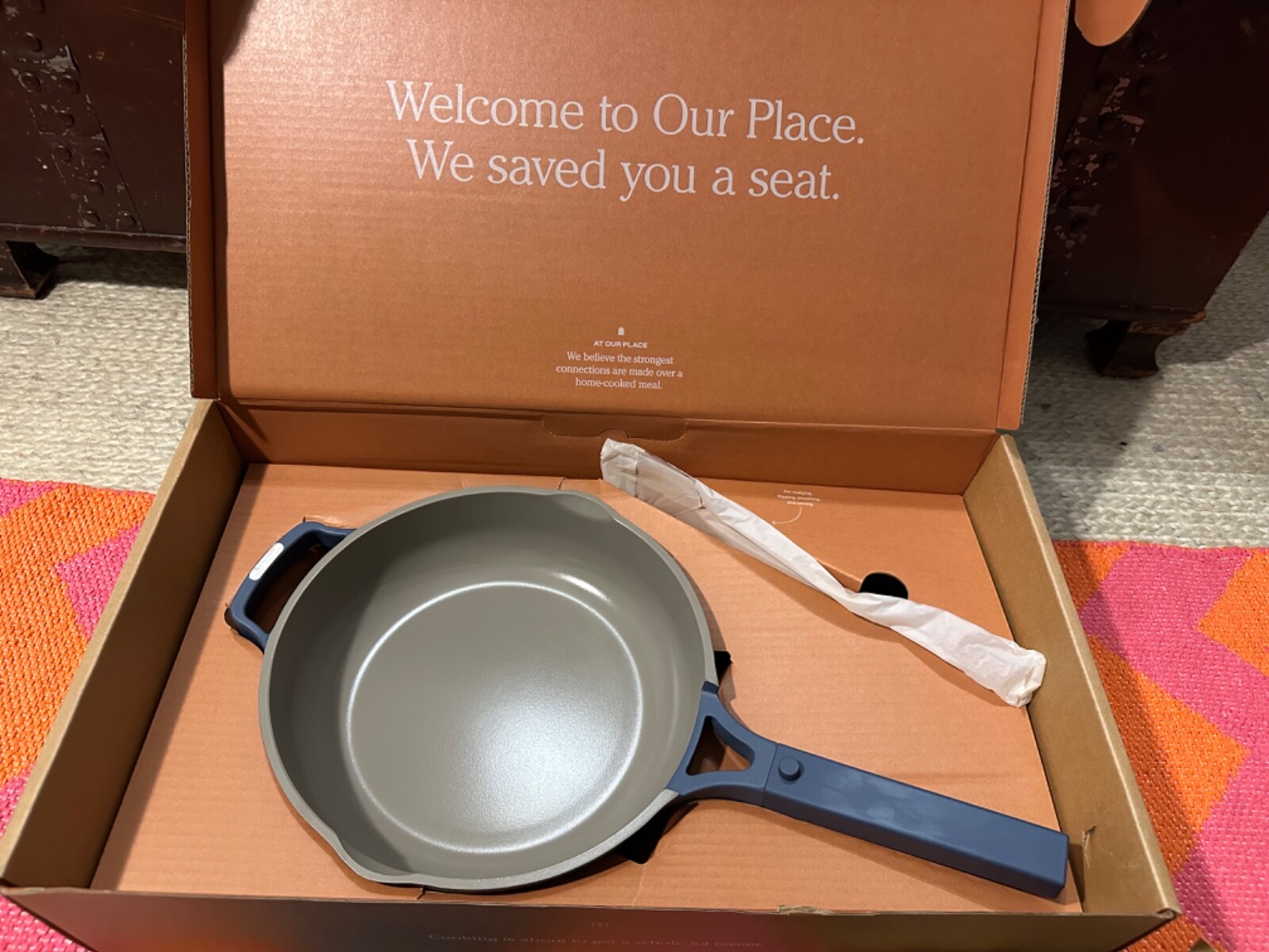Our Place Always Pan 2.6 Qt 10.5” w/ Wooden Spoon + Steamer Basket -2.0 Sage