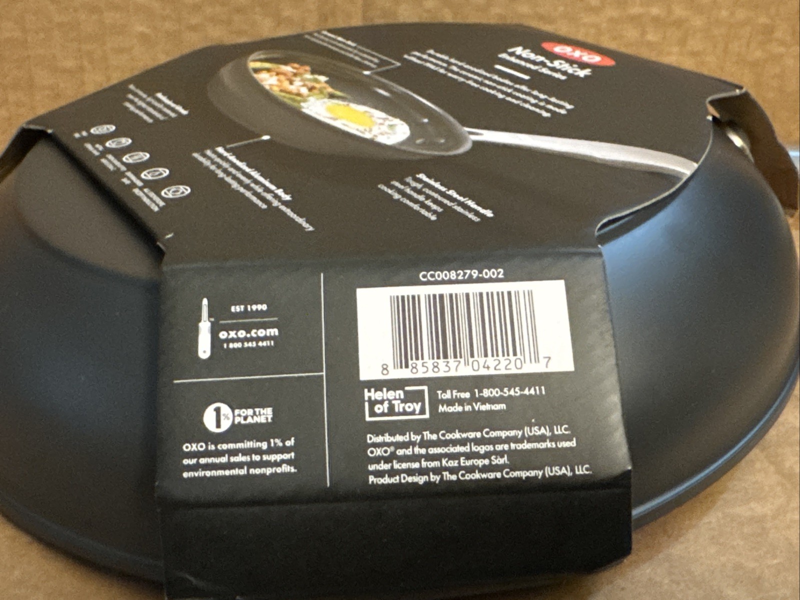 NEW OXO Enhanced 8″ Black Frying Pan Skillet PFAS-Free Ceramic Non-Stick W/Tags