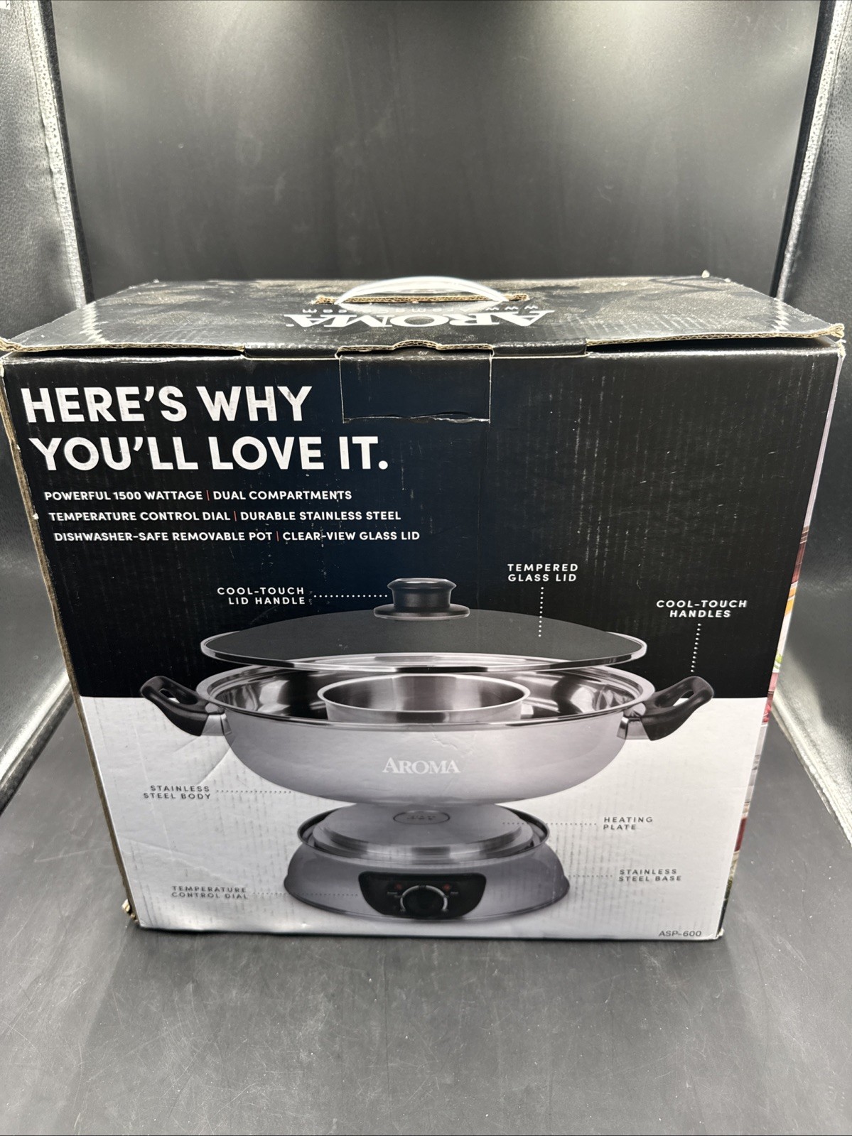 Aroma Stainless Steel Hot Pot Asian Shabu Shabu