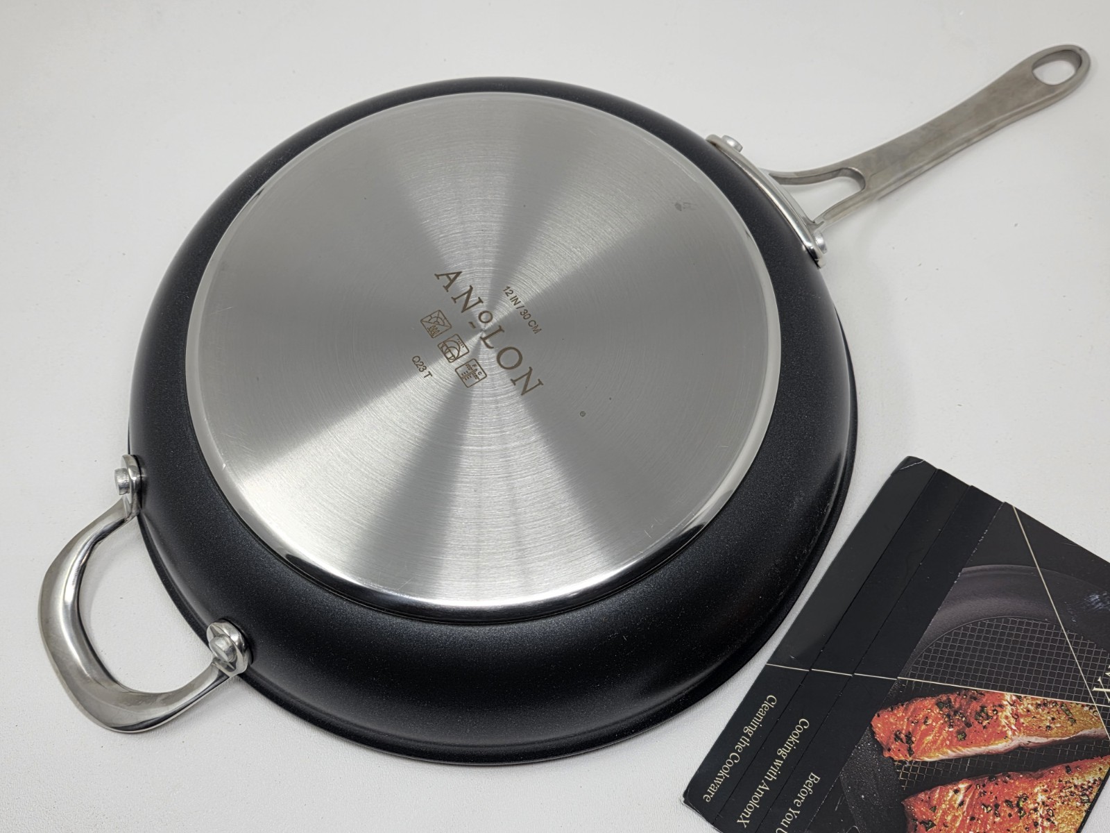Anolon X Hybrid Nonstick Frying Pan with Helper Handle, 12″ Exclusive SearchTech