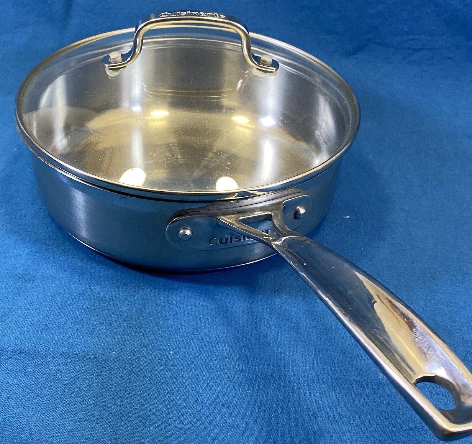 Cuisinart M8833-20 Stainless Steel 2.0 Qt Saute Pan 9 Inch Silver With Lid