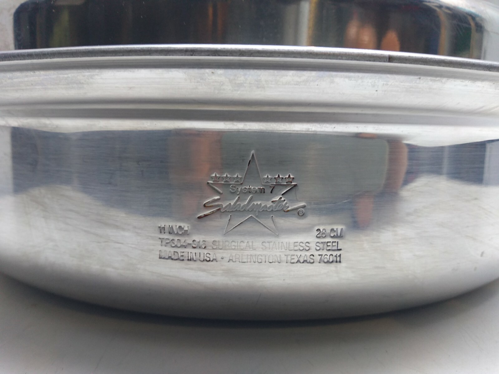Saladmaster Skillet 11″ TP304-316 Surgical Stainless Steel Roaster Pan & Lid