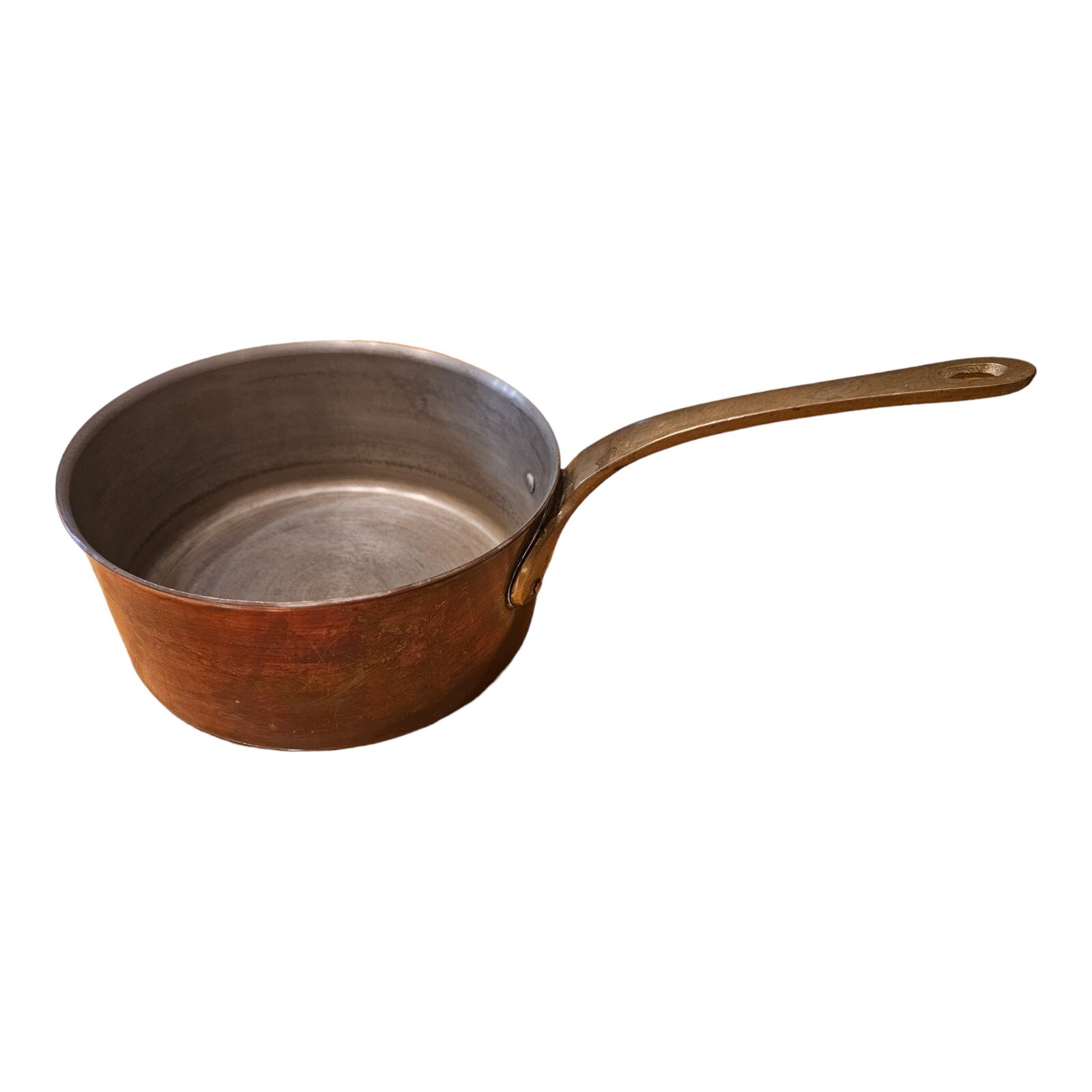 Vintage ODI Copper & Brass handled Pot Made in Korea 🇰🇷 7.5” (No Lid)